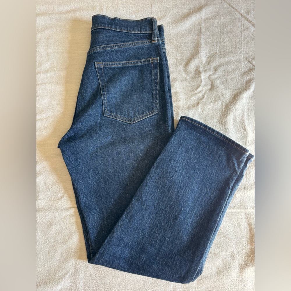 GAP Cheeky Straight High Rise jeans, dark wash, size 28/6R
